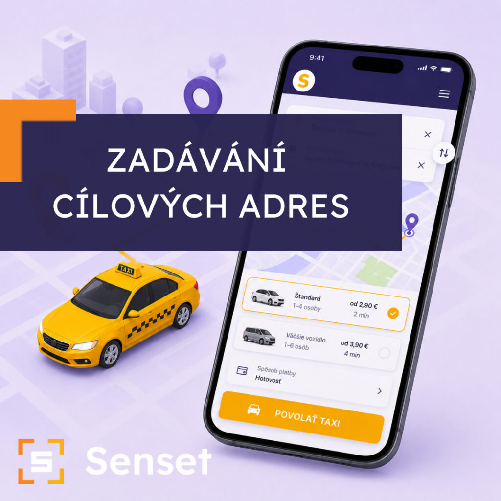 zadávání cílových adres
