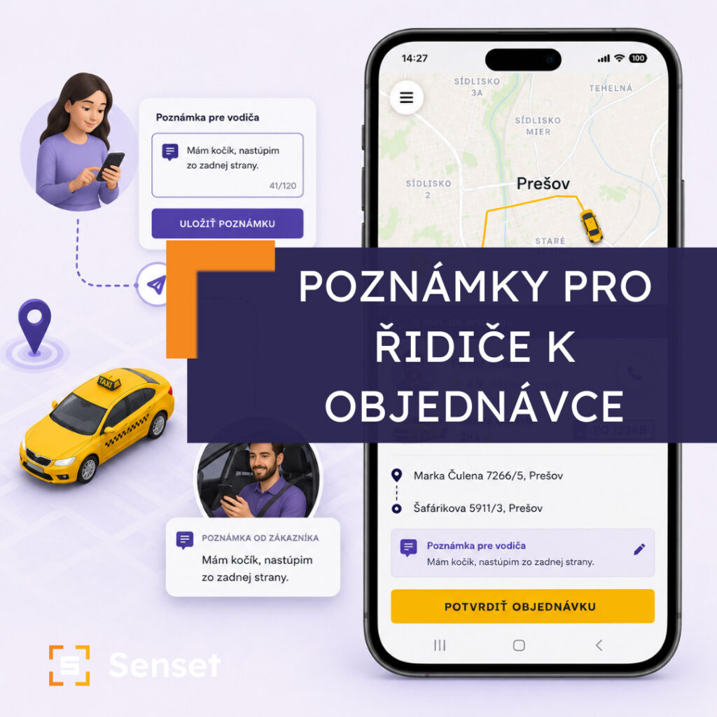 poznámky pro řidiče k objednávce
