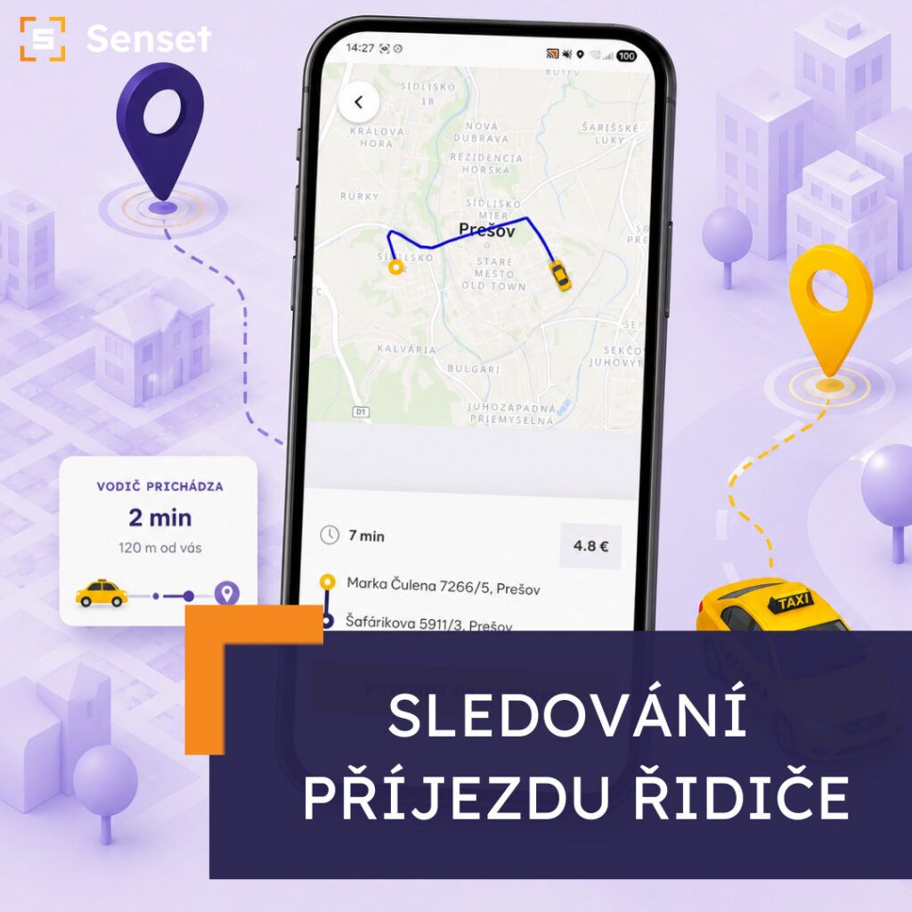 Sledování příjezdu řidiče